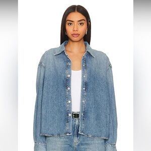 Agolde Aiden High Low Shirt - XS